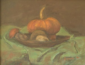 Natura morta con zucca